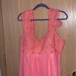 Pink prom dress
